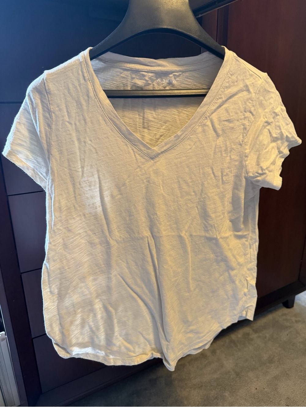 Old Navy Women's Short Sleeve V-Neck Tee - White